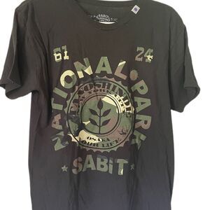 ❣️5/$50 SABIT TANOSHINDE Mens black Tshirt size small 61 24 National Park camo